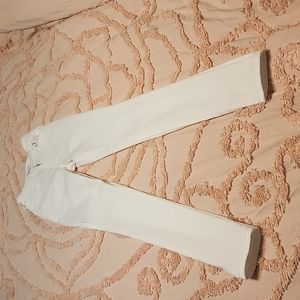 Zara high waisted skinny white jeans size 2